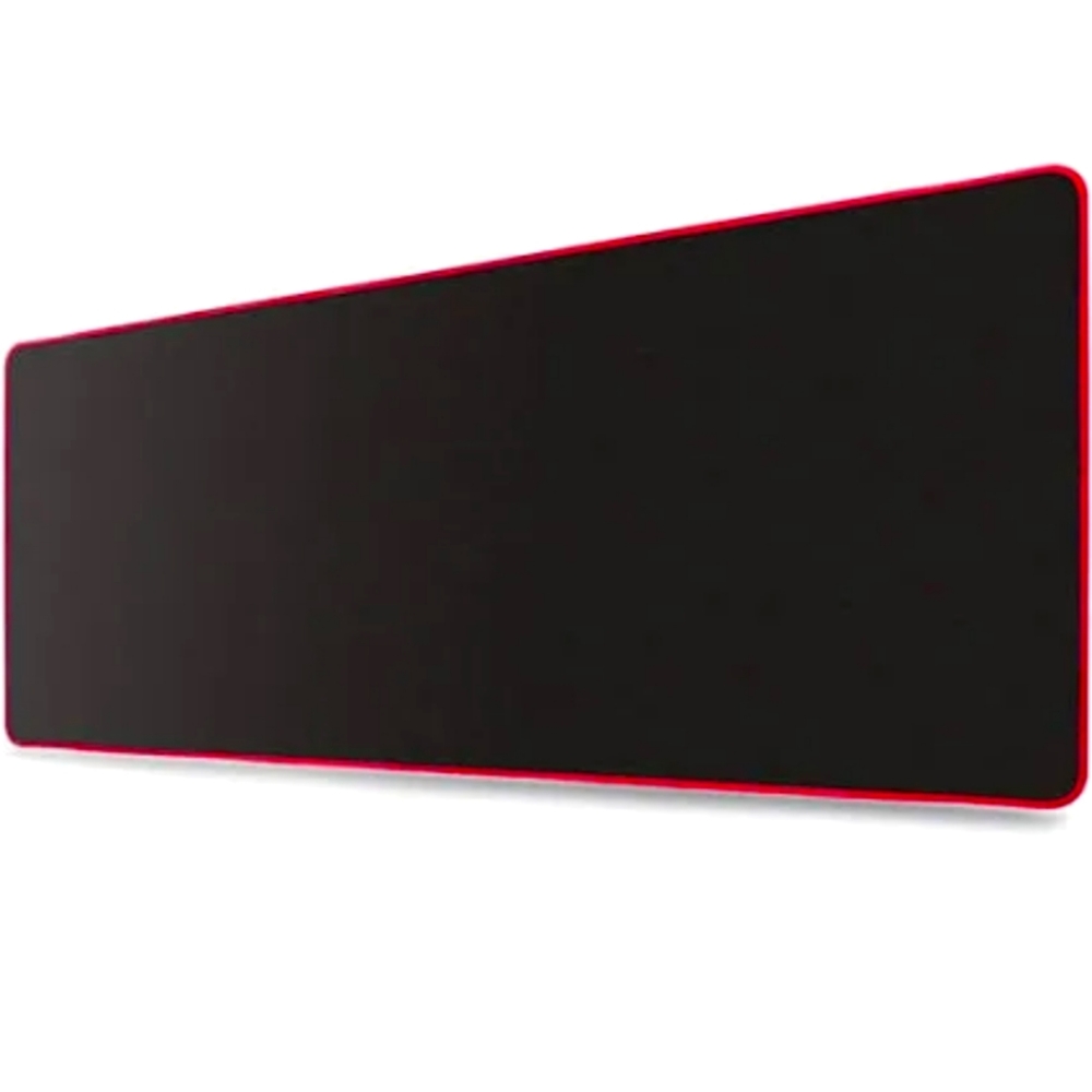 E-Sports Gaming Station Gaming Mouse Desk Mat. Faux Leather Nonslip. Black/red